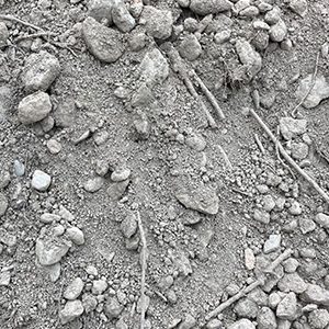 Contains fines, dirt and rock under 3 inches. Great for compaction, base material for projects.